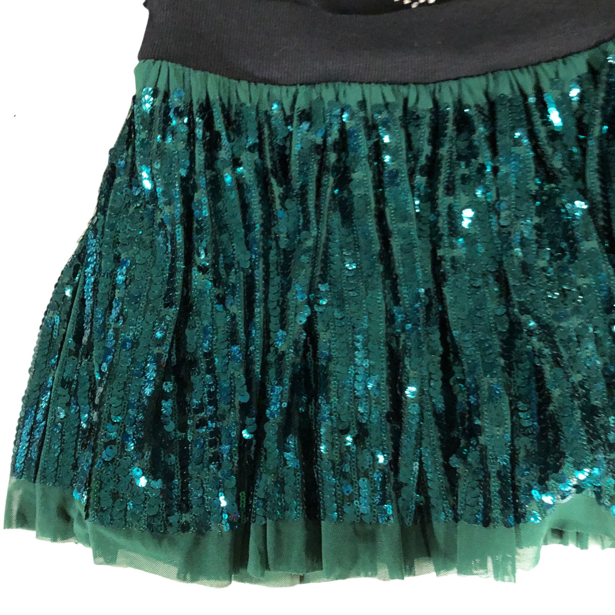 Girls Glitter Dress 6 Years Black Sequined Skirt Party