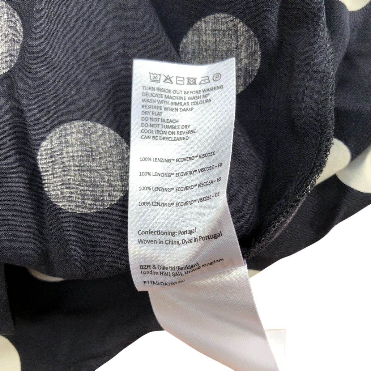 Baukjen Polka Dot Blouse Size 10 Women's Black White Ruffled Collar Chic