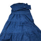 Baukjen Denim Dress UK Size 12 Women's Long Sleeve Tiered Organic Cotton Zip Up