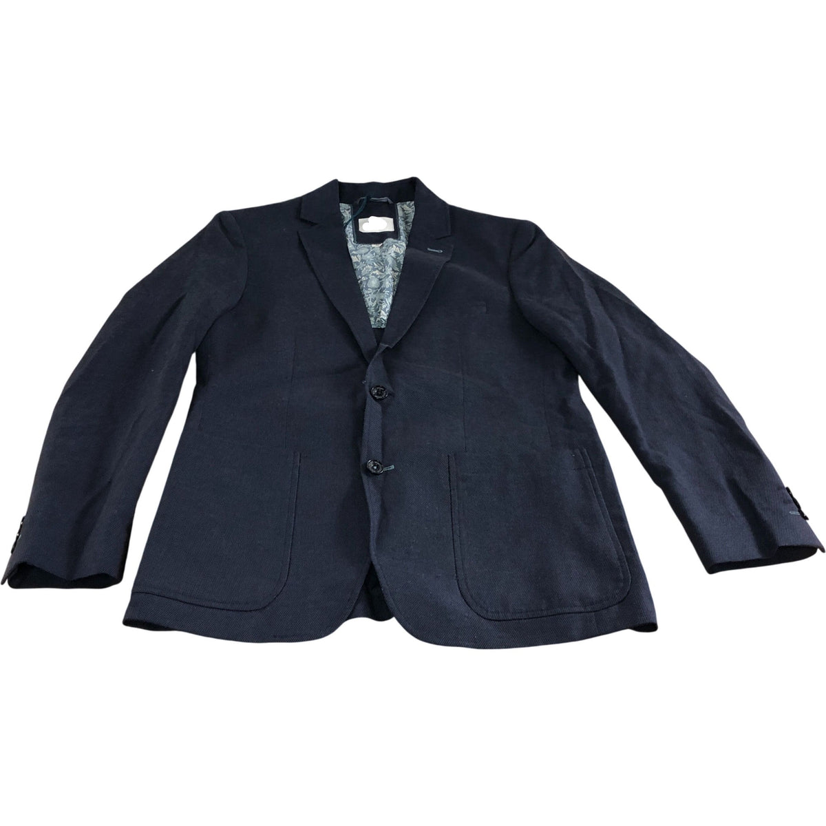 Abbott Linen Blazer UK38 Mens French Navy