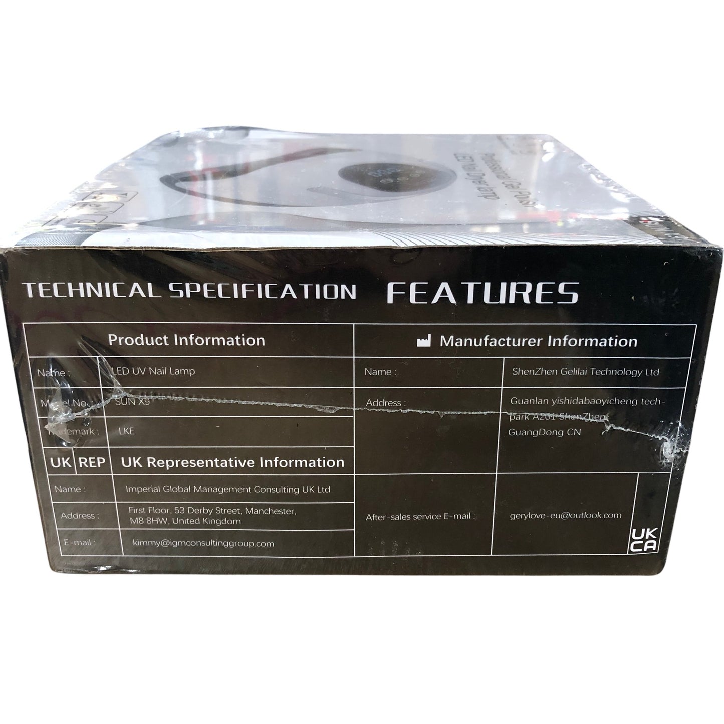 SUN X9 Professional LED UV Nail Dryer Lamp Gel Polish 220W