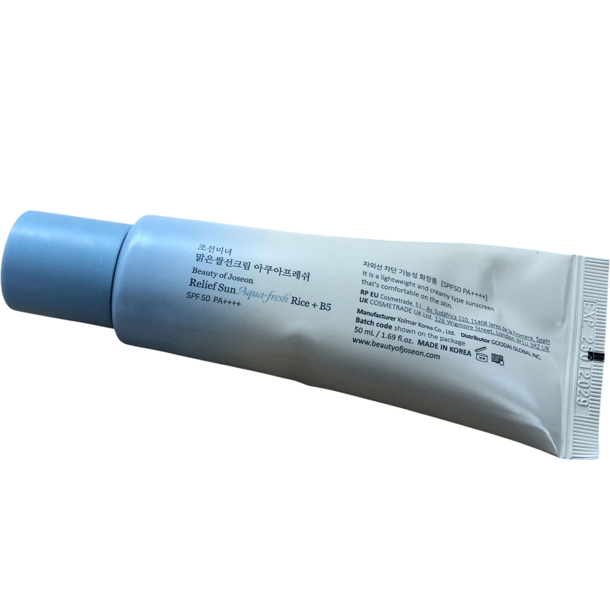 Beauty of Joseon Relief Sun Aqua-Fresh Rice B5 SPF50 PA++++ 50ml