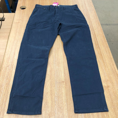 Chinos 97 Organic Cotton 3 Elastane Men's Trousers Size Navy