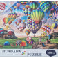 HUADADA 1000 Pieces Puzzle Vibrant Hot Air Balloons Scenic Landscape Jigsaw