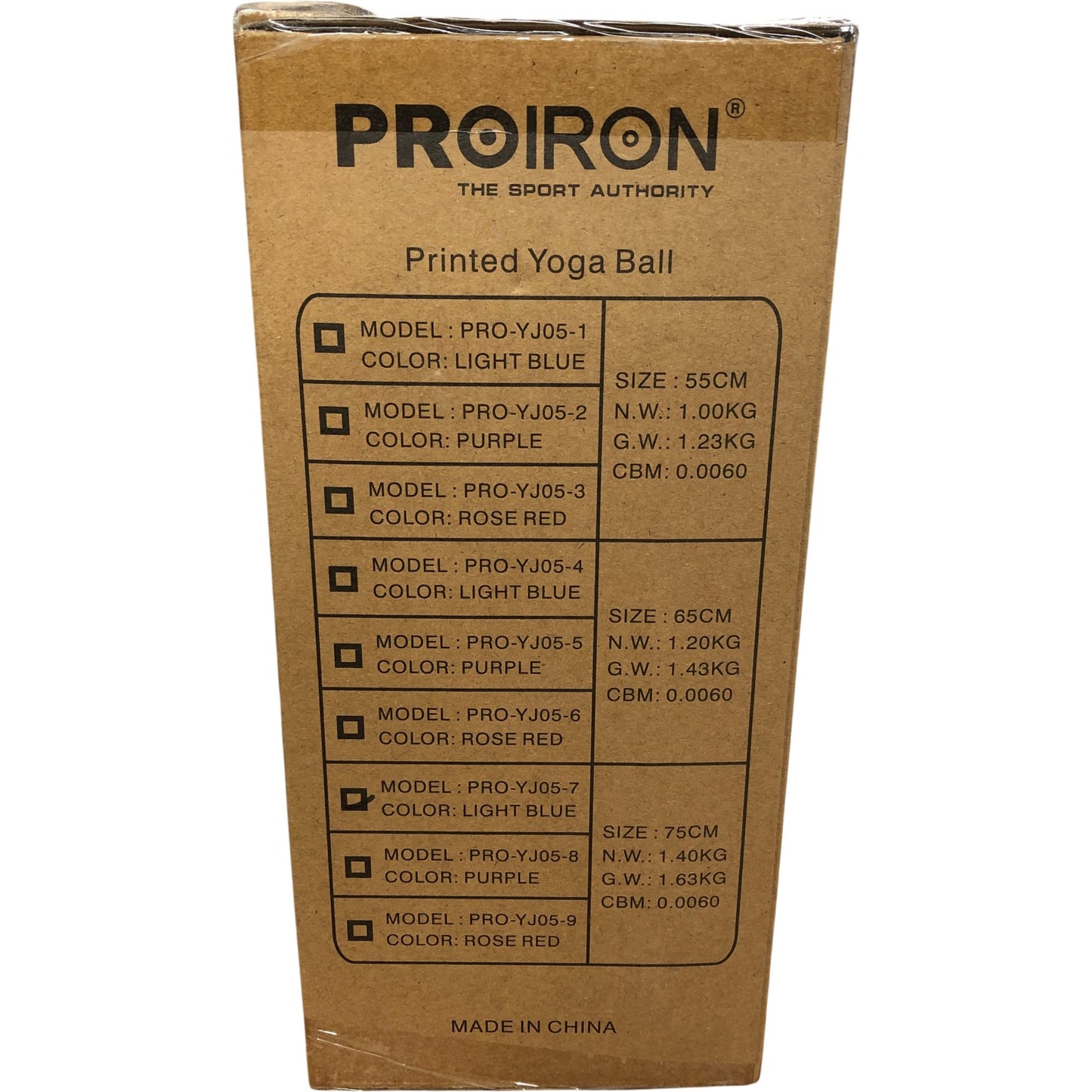 Proiron Yoga Ball 75cm Blue Ideal For Core Strengthening Burst Resistant