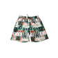 River Island Swim Shorts Boy's Green Multi Patterned 100% Polyester 9-10 Years