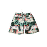 River Island Swim Shorts Boy's Green Multi Patterned 100% Polyester 9-10 Years