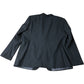 River Island Slim Fit Suit Jacket Blazer 48R Men's Black Polyester Viscose