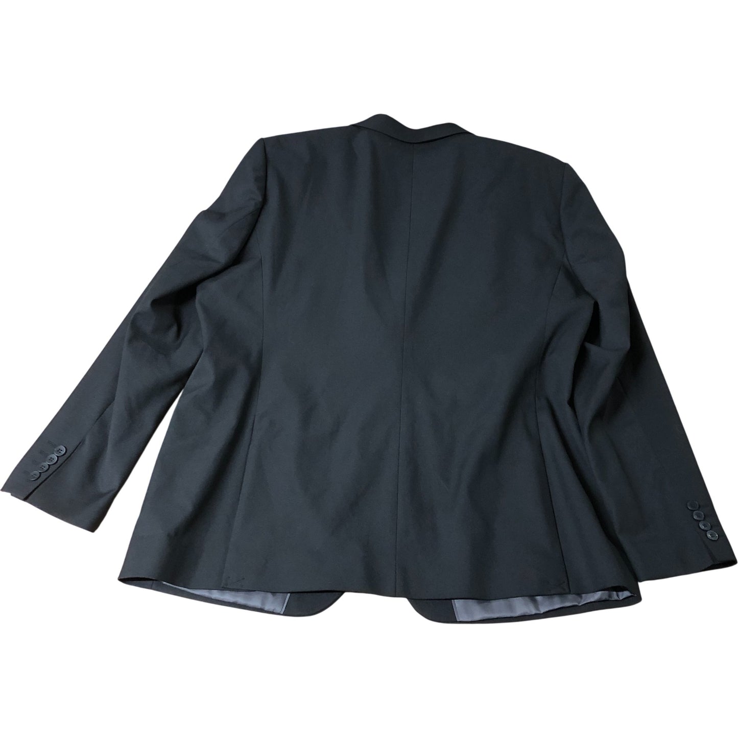 River Island Slim Fit Suit Jacket Blazer 48R Men's Black Polyester Viscose