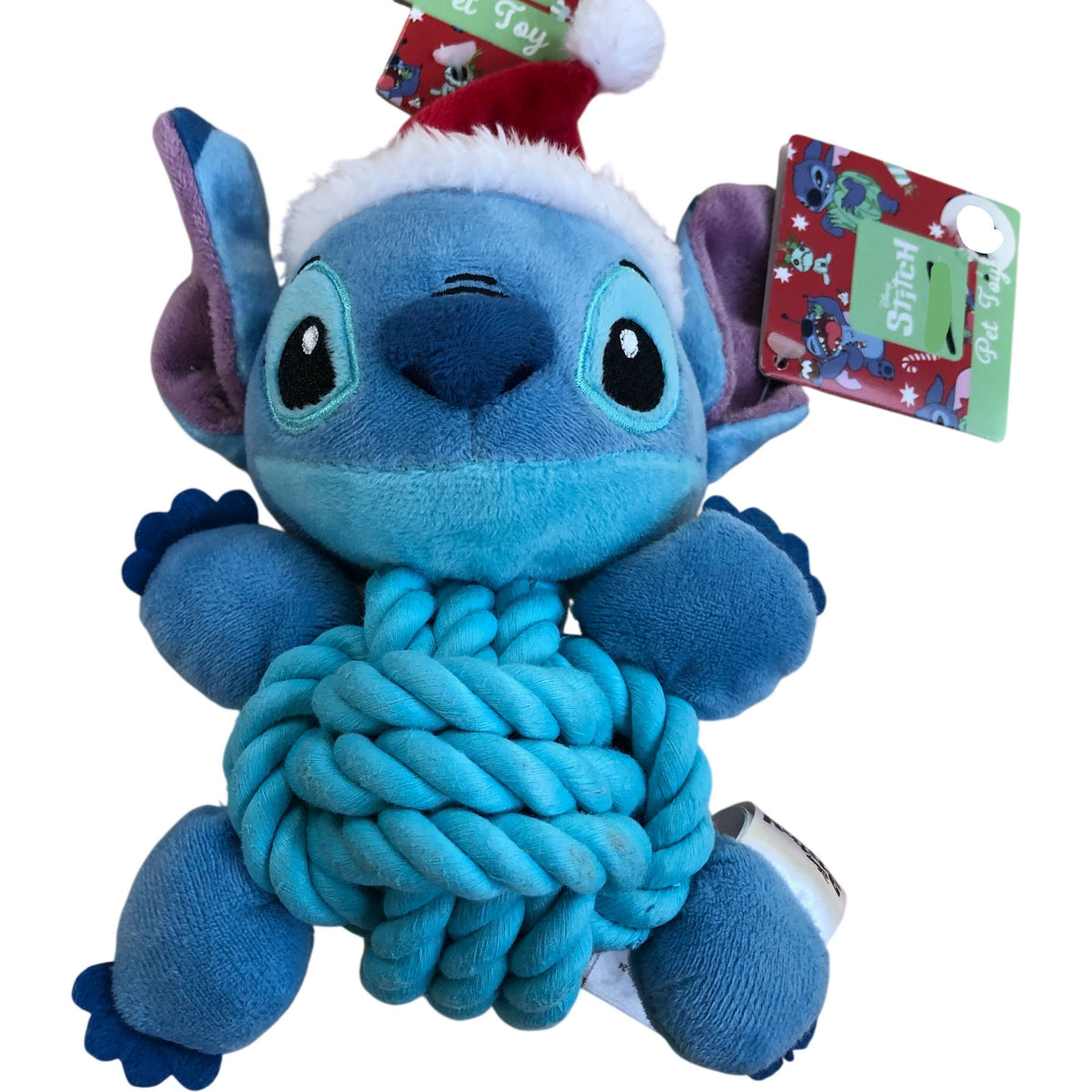 Christmas Stitch Rope Plush Dog Toy