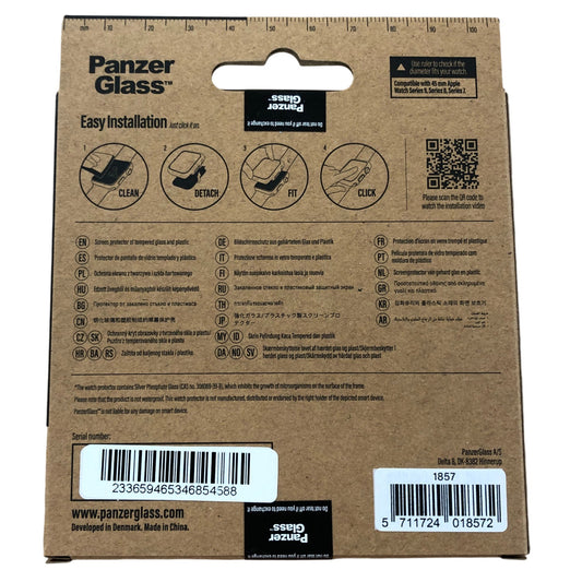 Panzer Glass Full Body Protector Apple Watch 45mm Transparent Antibacterial