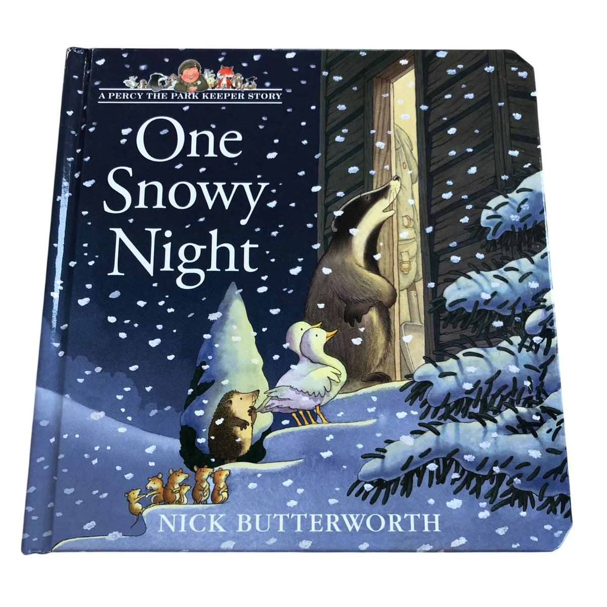 One Snowy Night Percy The Park Keeper Story Book By Nick Butterworth