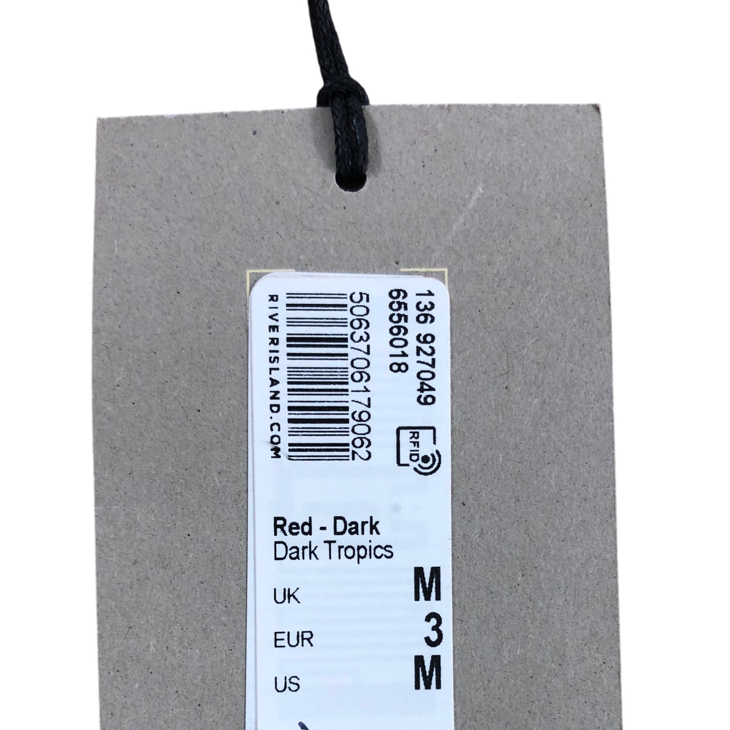 River Island Dark Tropics Halter Neck Top UKM Women's Orange/Red Modal Blend