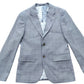 River Island Grey Check Blazer UK36R Men's Suit Jacket Stylish Fit