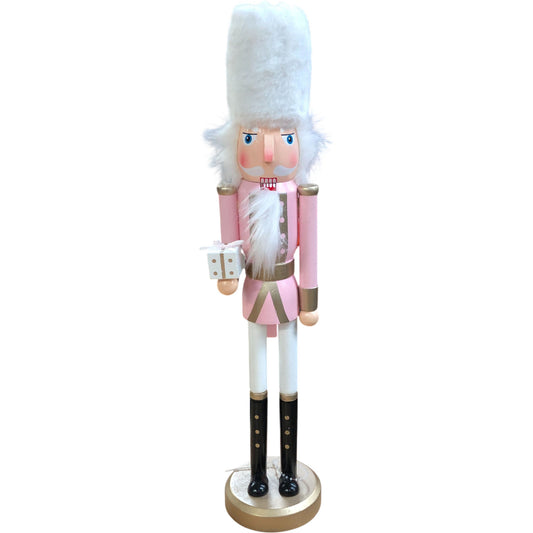 Pink Decorative Nutcracker Soldier 15"