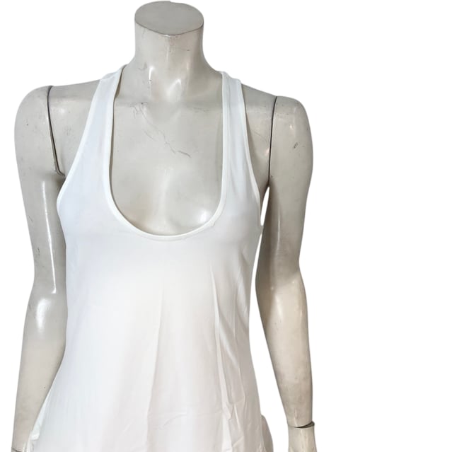 River Island Somewhere Maxi Dress Large Women's White Cotton Sleeveless