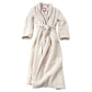 The White Company Beige Robe Size 10 Soft Plush Fabric Cosy Warm Loungewear