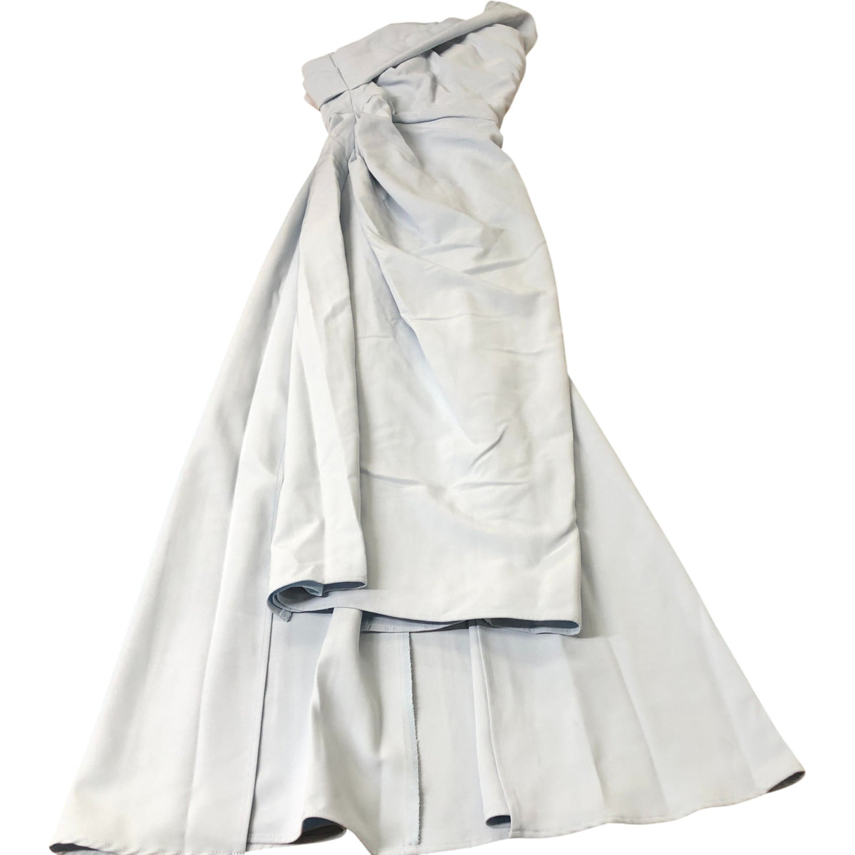 Jarlo Light Blue One Shoulder Dress Women's Formal Pleated Long UK8