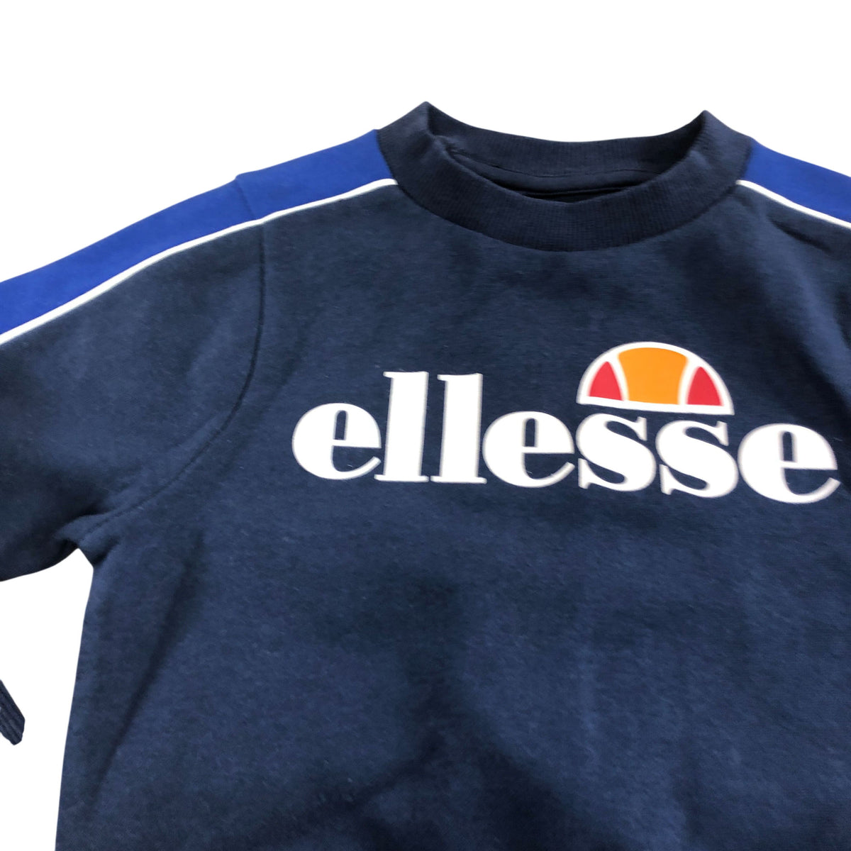 ellesse Sweatshirt UK2-3 Years Boys Navy Blue Cotton Blend Crew Neck
