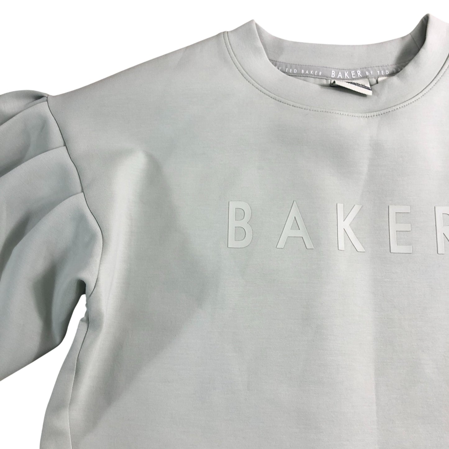 Ted Baker Sweatshirt 9 Years Girls Casual Style Puff Sleeve Zipper Detail