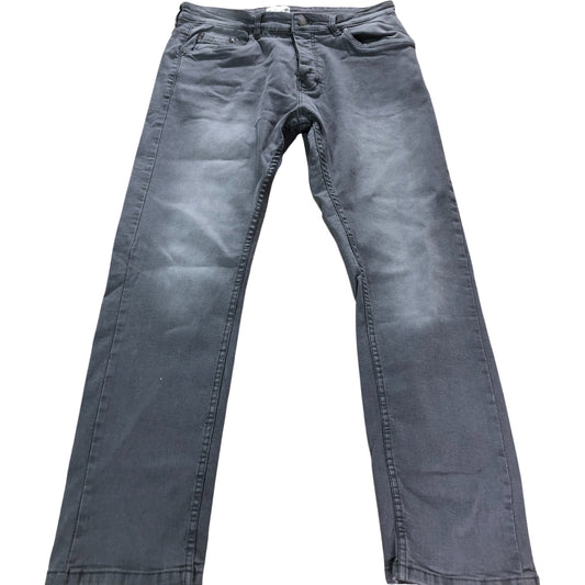 Onfire Grey Slim Fit Jeans Men's Stretch Cotton Comfortable Style W32 L32