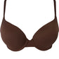 LOUNGE Push Up T-Shirt Bra 32C Women's Brown Recycled Nylon New with Tags