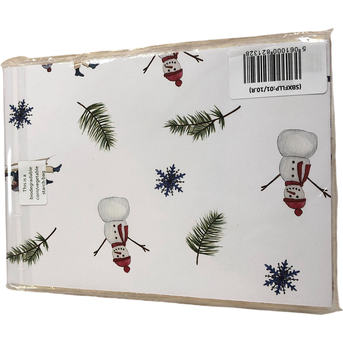 Eco Friendly Robin & Holly Gift Wrapping Paper Christmas 10 Sheets