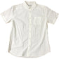 Kangaroo Poo Men's Short Sleeve Button Up Shirt Cream Size M