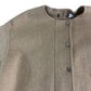 Branded Neutral Wool Blend Coat Size 12