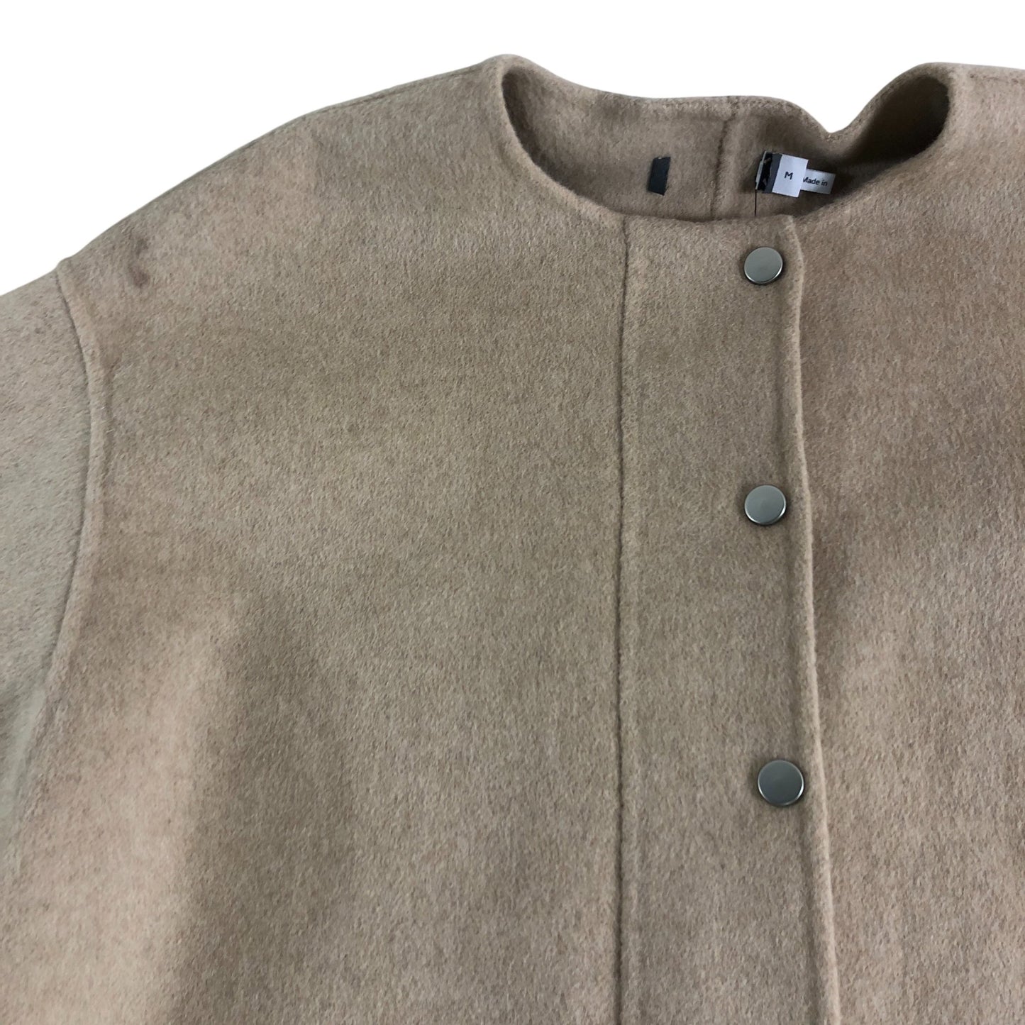 Branded Neutral Wool Blend Coat Size 12