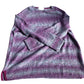 Women's Long Sleeved Sweater UK Size 24 Purple Multi Colour Knit
