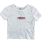 River Island White T-Shirt 5-6 Years Casual Kids Paradis Print Short Sleeve