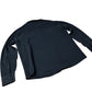 Enzo Milano Men's Long Sleeve Button Up Shirt Black with Pockets Large
