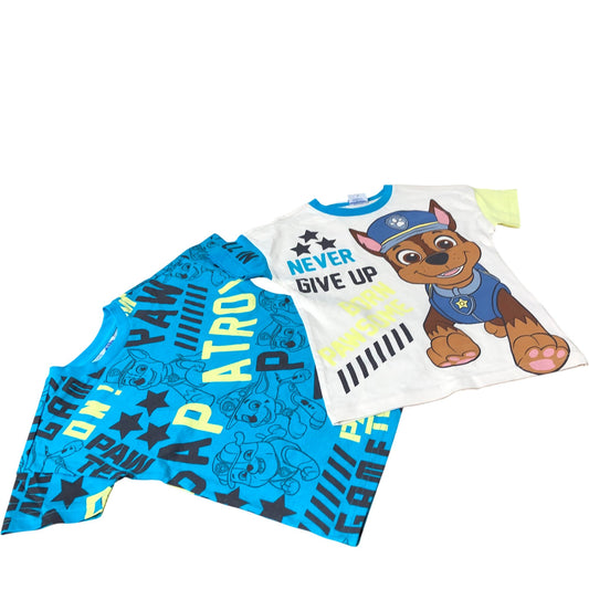 Paw Patrol T-Shirts Kids Cotton Multi-Colour Pack Size 3-4 Years