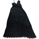 Black Lace Trim Dress UK6 Women's Sleeveless