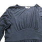 UK12R Women's Black Long Sleeve Dress Jersey