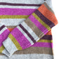 Striped Sweater Women's Colourful Knitted Long Sleeve High Neck
