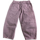 Girls Pink Barrel Leg Jeans