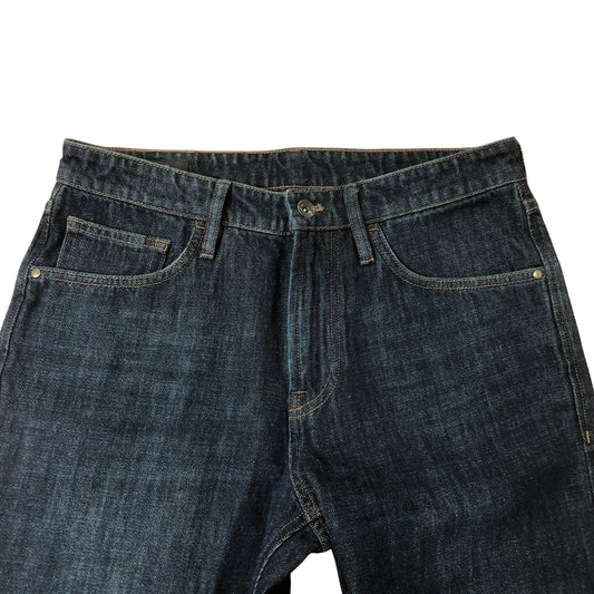 Massimo Dutti Tapered Fit Jeans EUR38 Men's Dark Wash Cotton Denim