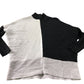 River Island Colour Block Sweater Size S Women's Black White Ribbed Knit
