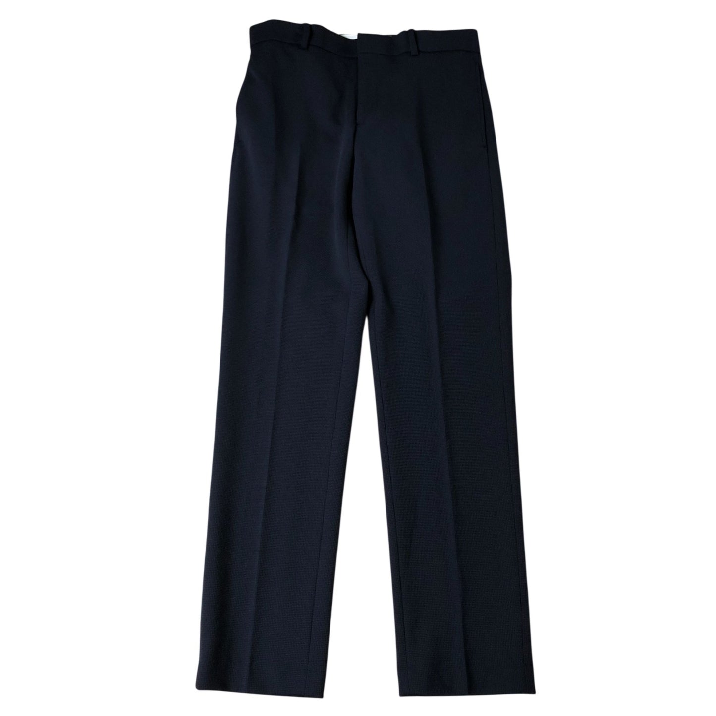 River Island W28 L32 Slim Fit Trousers Men Navy Formal Pants