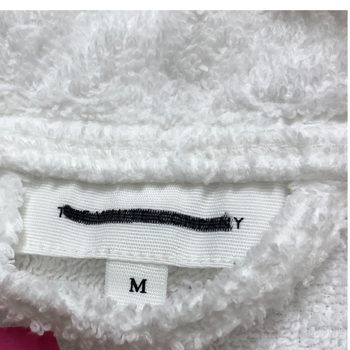White Short Robe Soft Cotton Bath Robe Women's Loungewear Size M