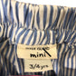 River Island Mini Girls Shorts 3-4 Yrs Blue Striped Lemon Embroidery
