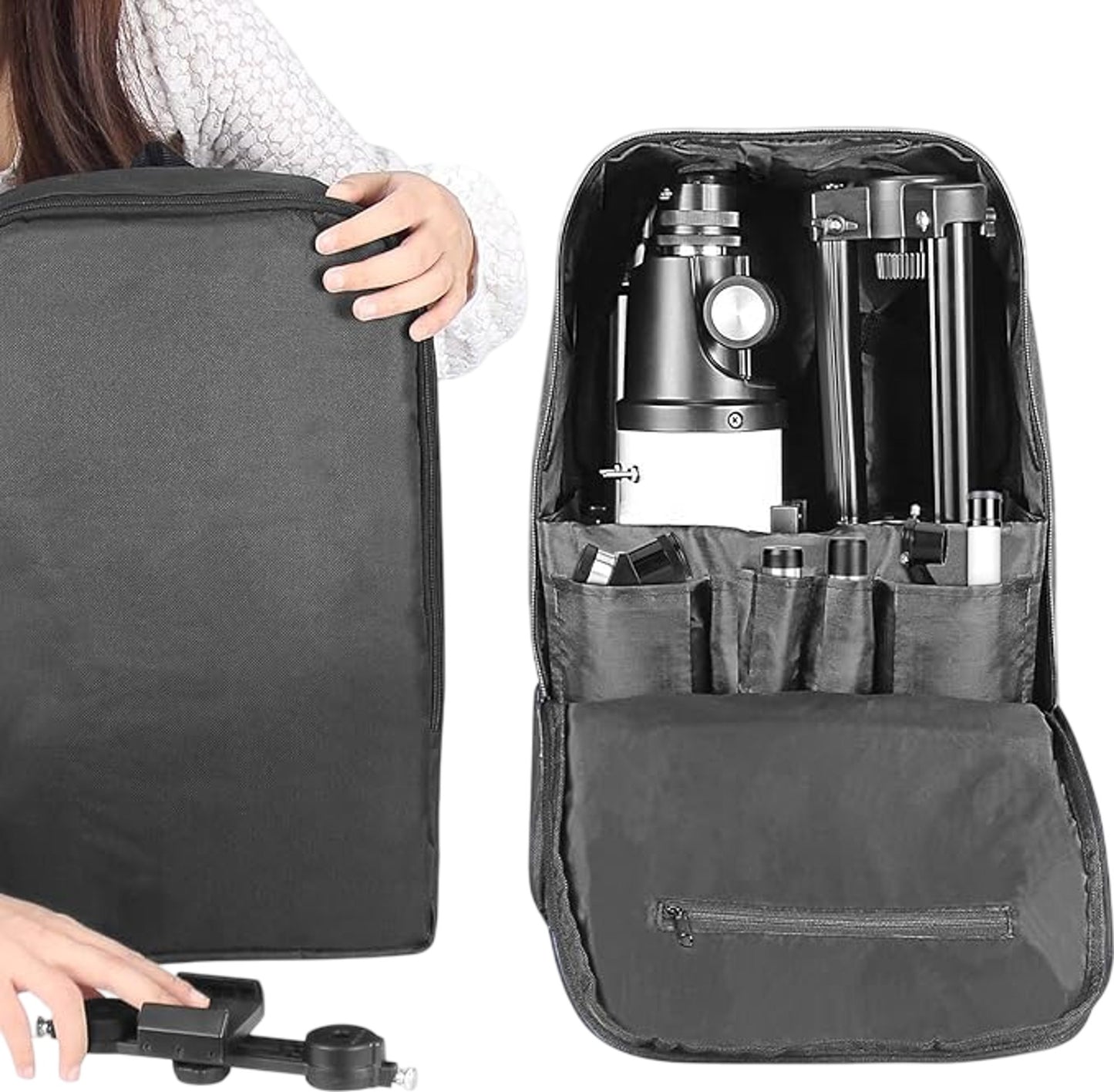 EACONN Refractor Telescope Portable 70mm with Accessories Tripod Carry Bag