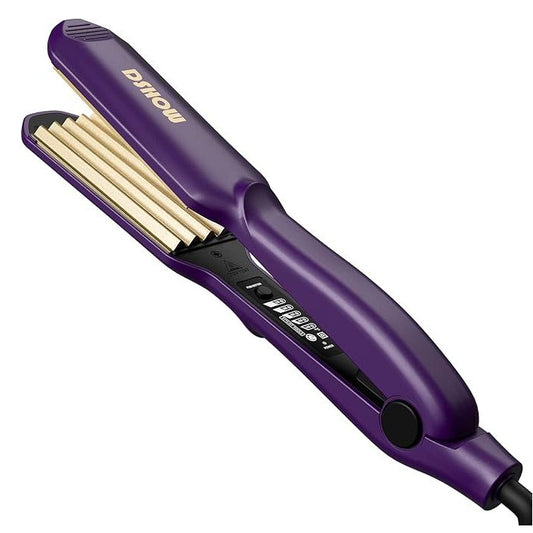 Dshow Professional Hair Iron Crimper Purple Ceramic Plates Hair Styling