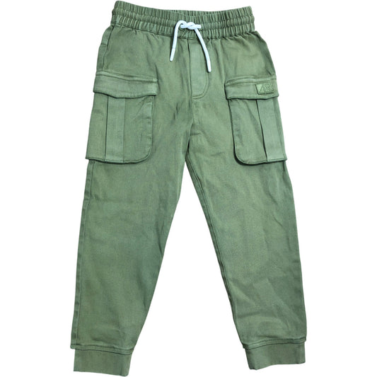 Branded Cargo Trousers Size 6 Years Girls Olive Green Elastic Waist