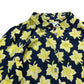 UK14 Women's Floral Print Midi Dress Yellow Floral Pattern