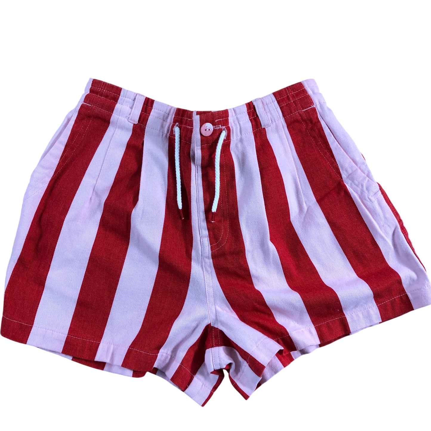 River Island Girls 11 12 Years Red Pink Striped Casual Shorts