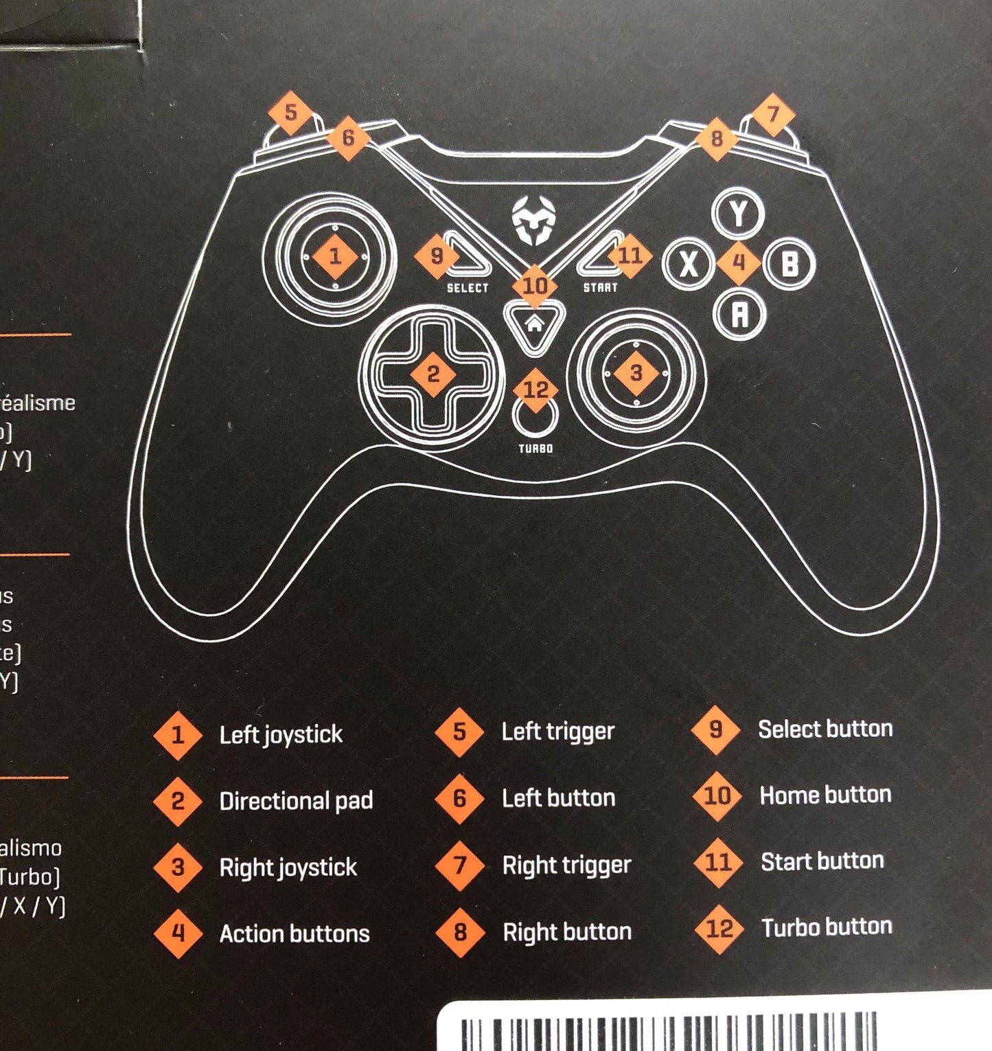 KROM KEY Pro Gaming Wired Gamepad USB Compatible Controller for PC PS3
