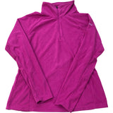 Columbia Women's 1/4 Zip Pullover Fleece Pink Size L